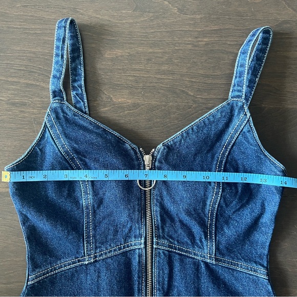 NWOT Topshop Bodycon Denim Dress - Picture 8 of 9